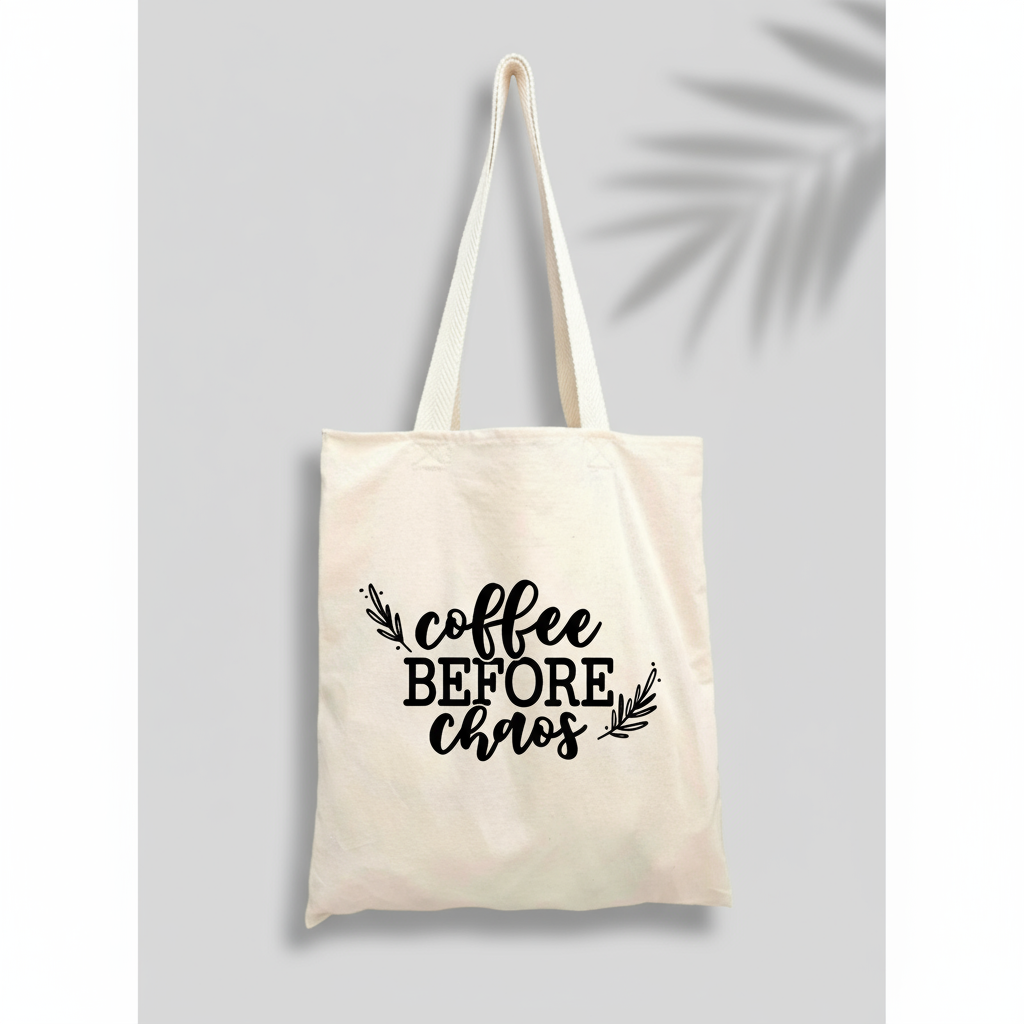 Coffee Before Caos Tote Bag
