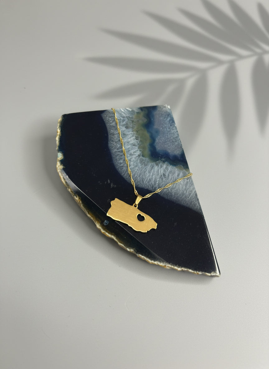 Puerto Rico Lovers Necklace