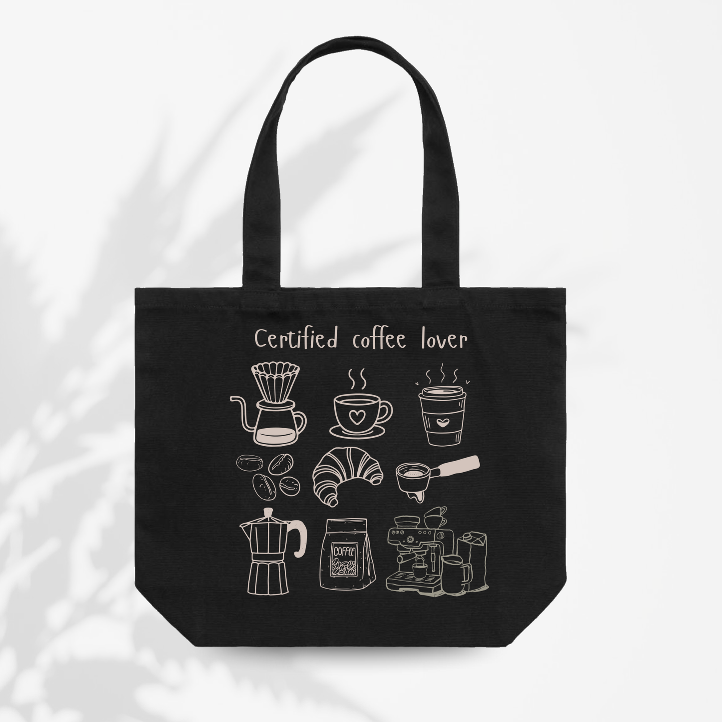 Amante al café Tote bag