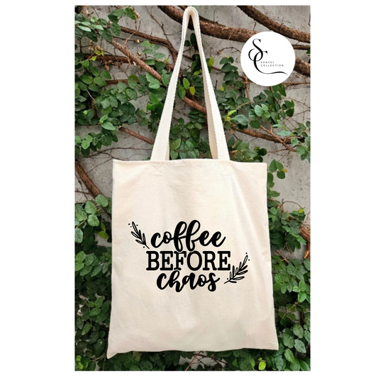 Coffee Before Caos Tote Bag