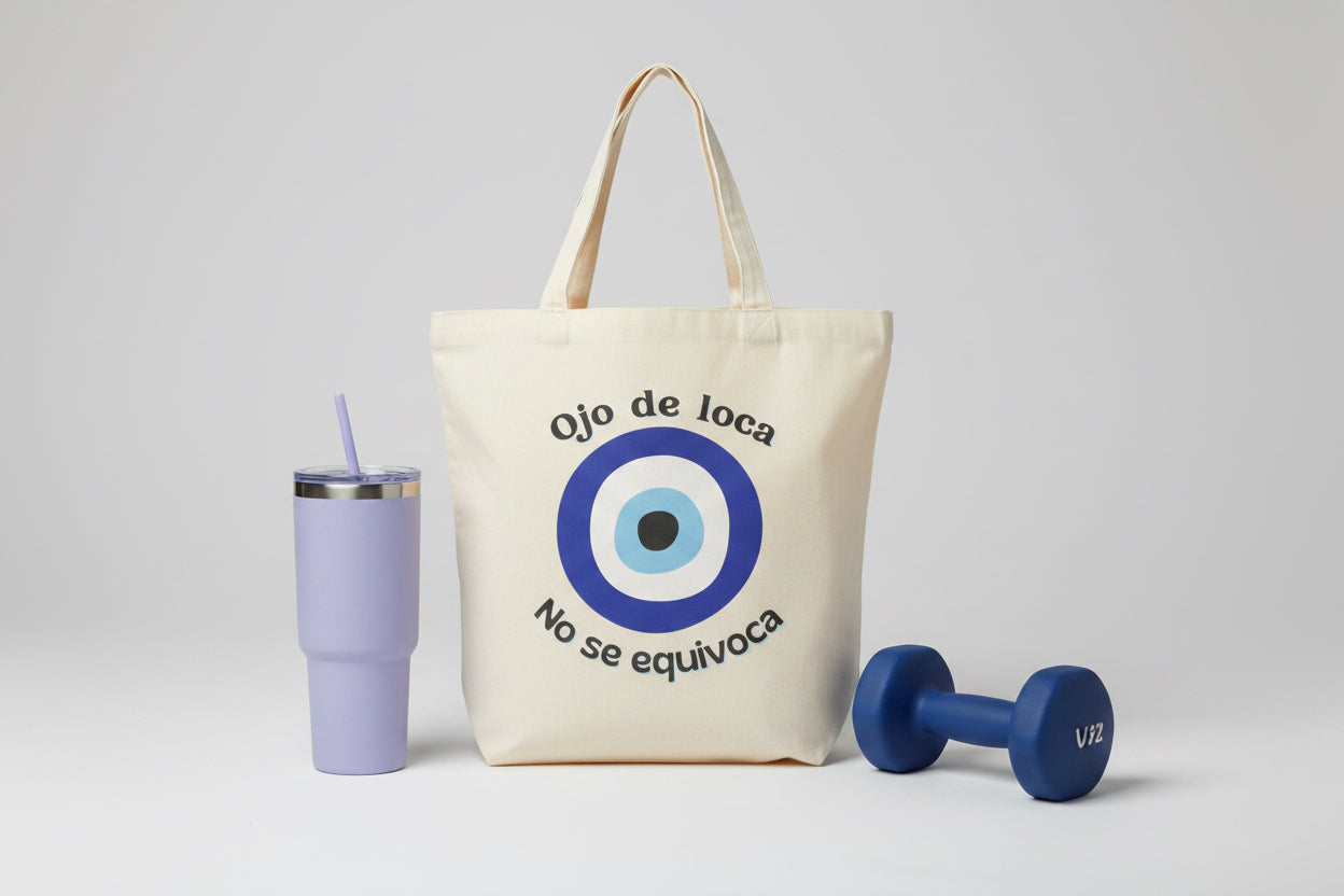 Ojo de loca Tote Bag