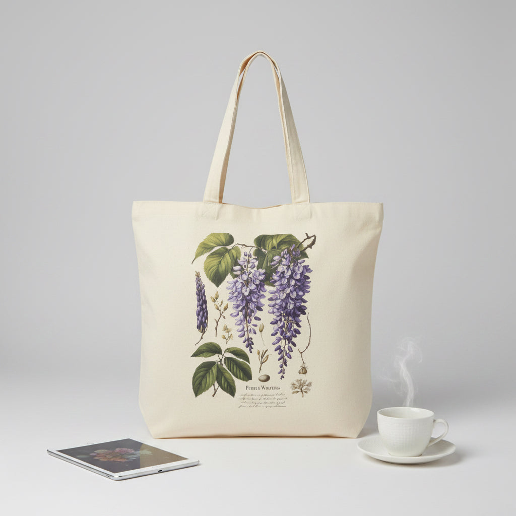Purple Wisteria Tote Bag