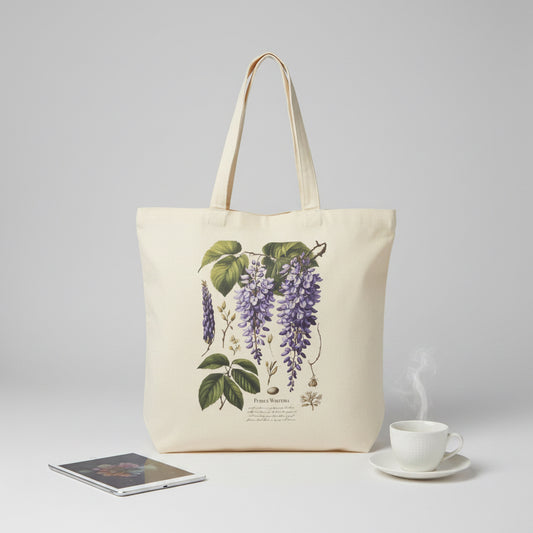 Purple Wisteria Tote Bag