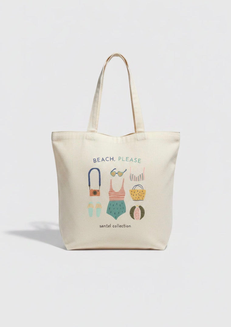 Tote bag Beach please