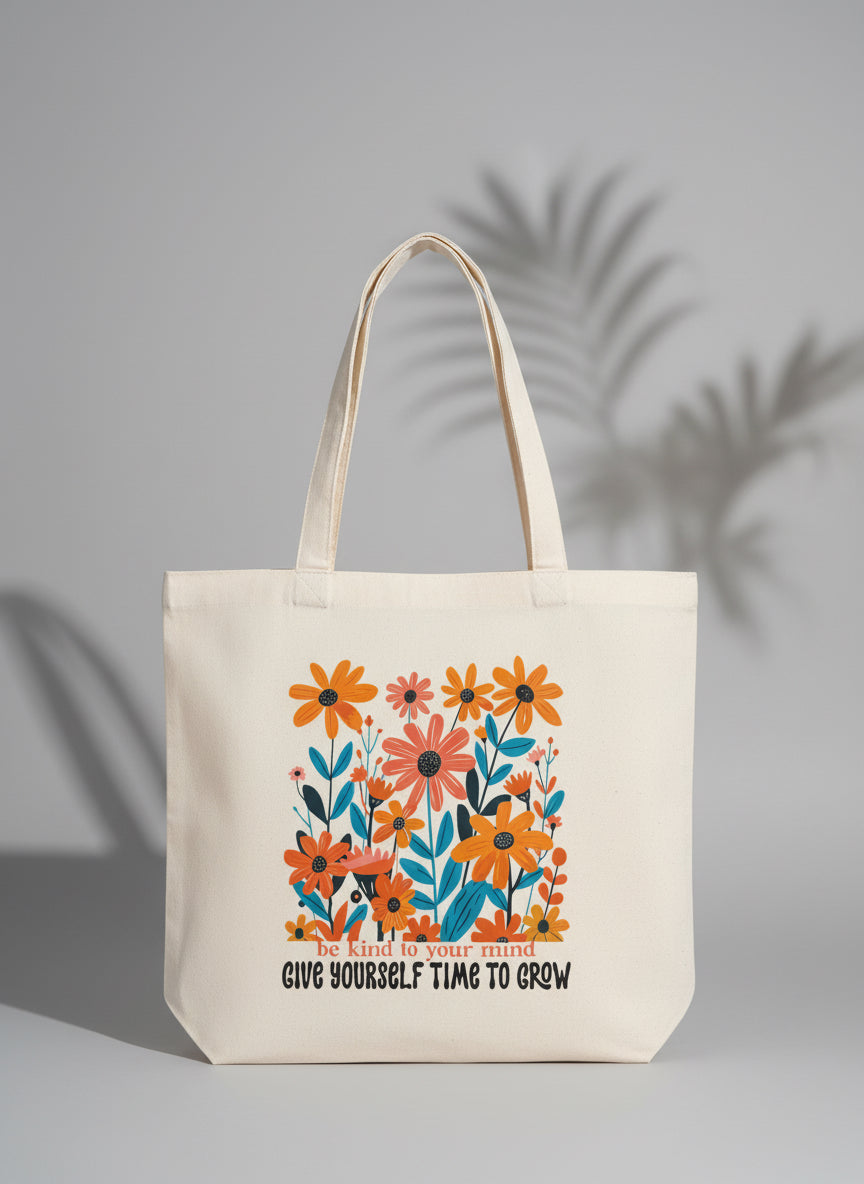 Time to grow tote bag