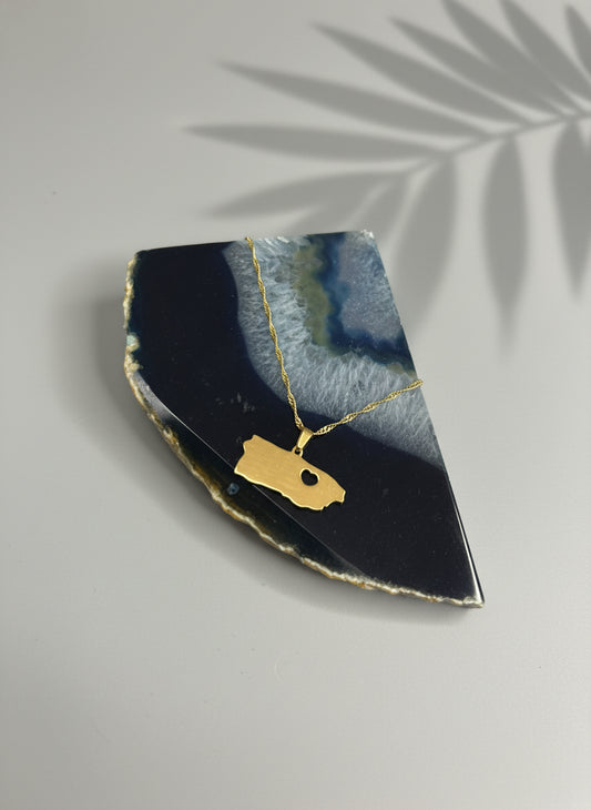 Puerto Rico Lovers Necklace