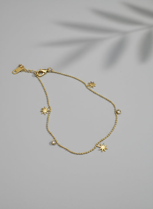 Tobillera de estrellas