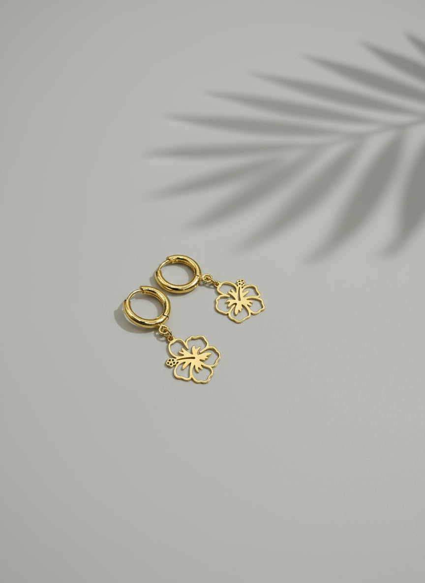 Pendientes de flor de maga